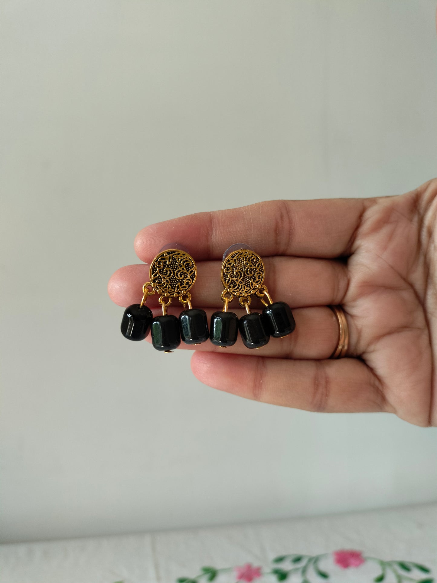 Black Colour Earrings