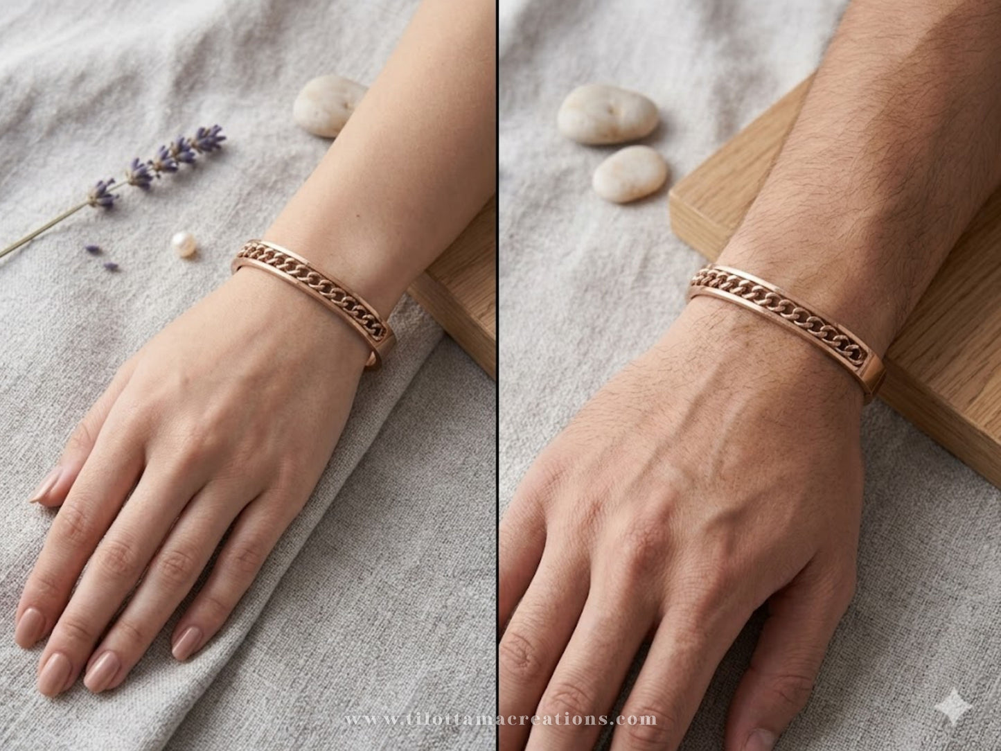 The Nexus Rose-Gold Cuff