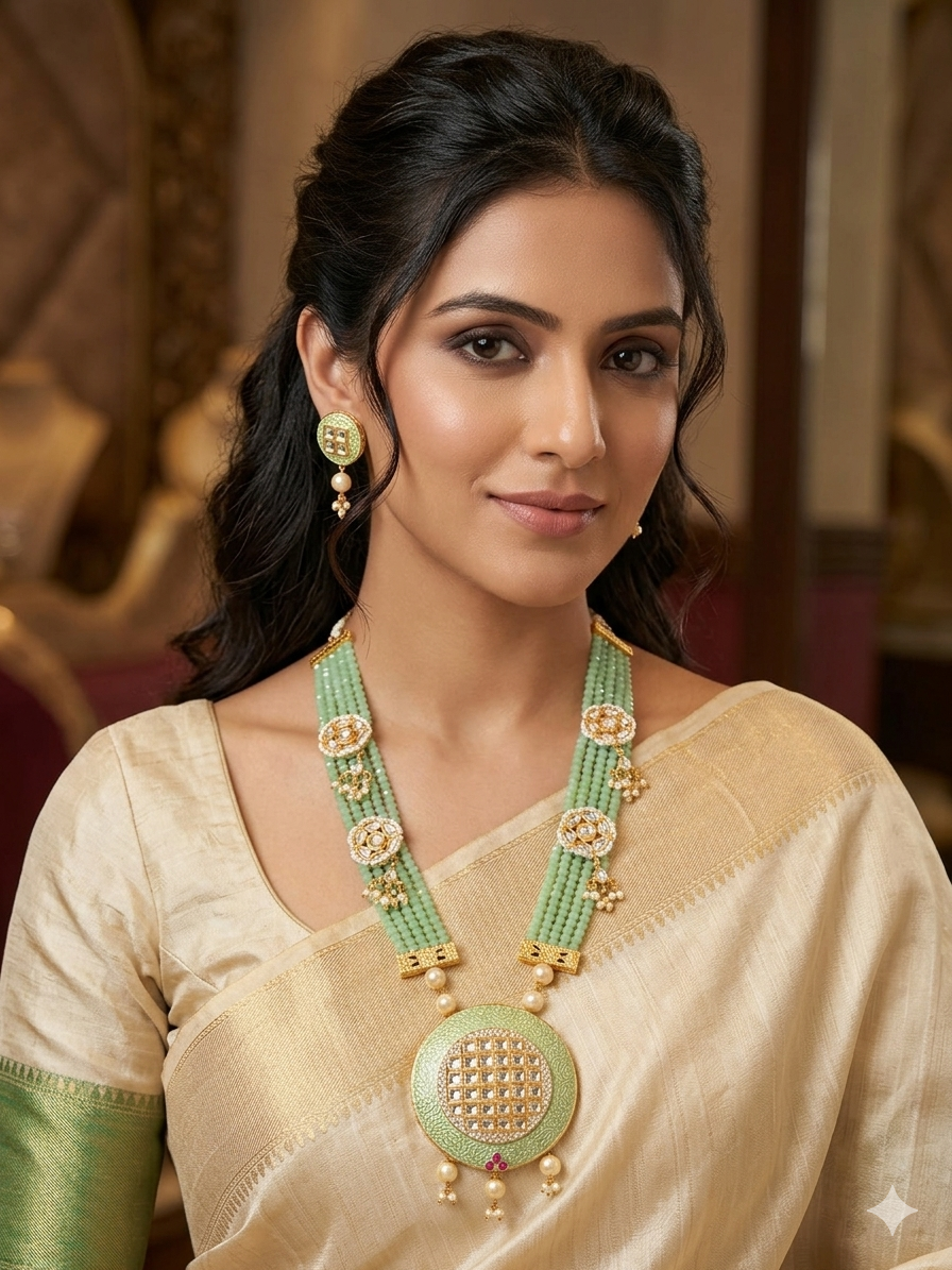 The Azure Bloom Meenakari Set