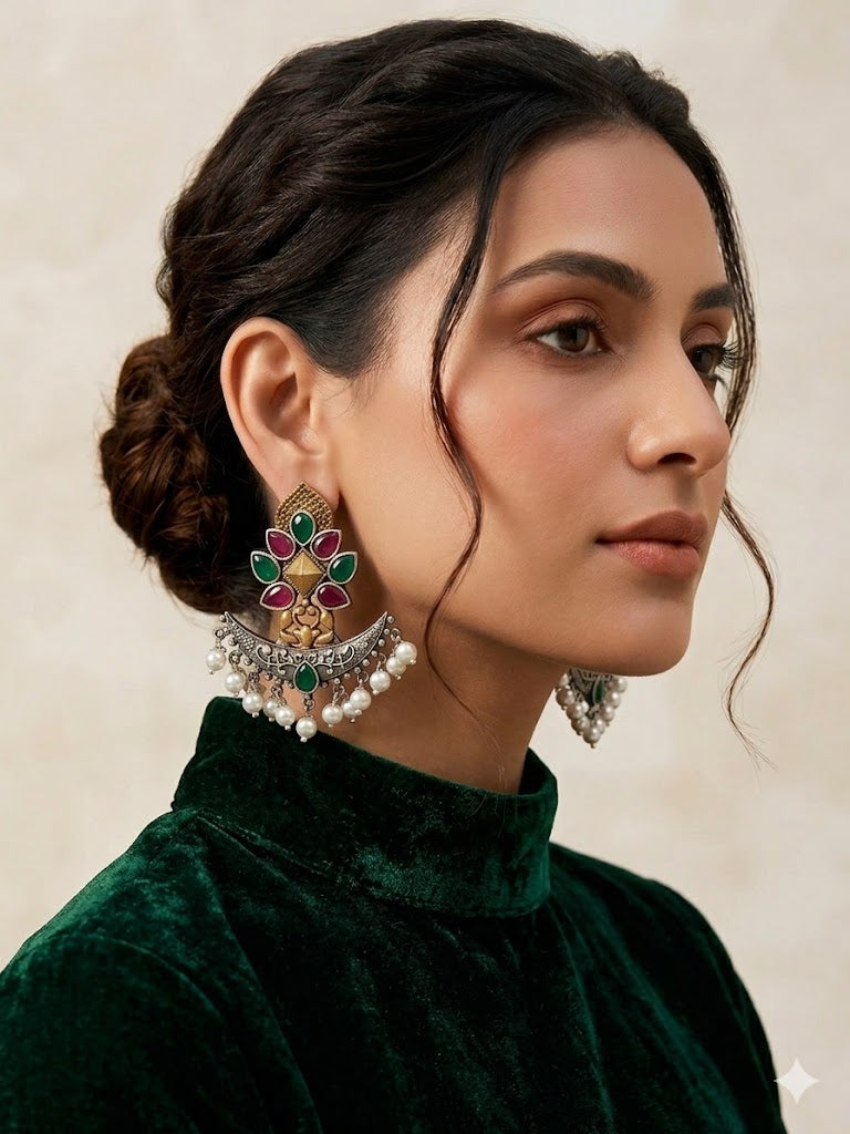 The Chandni Kundan Chandbalis