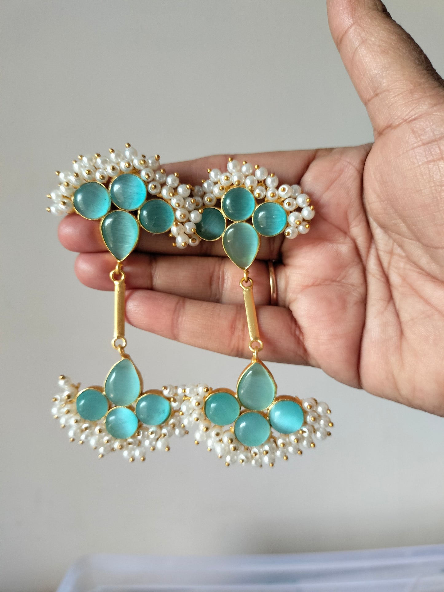 Turquoise Colour Earrings
