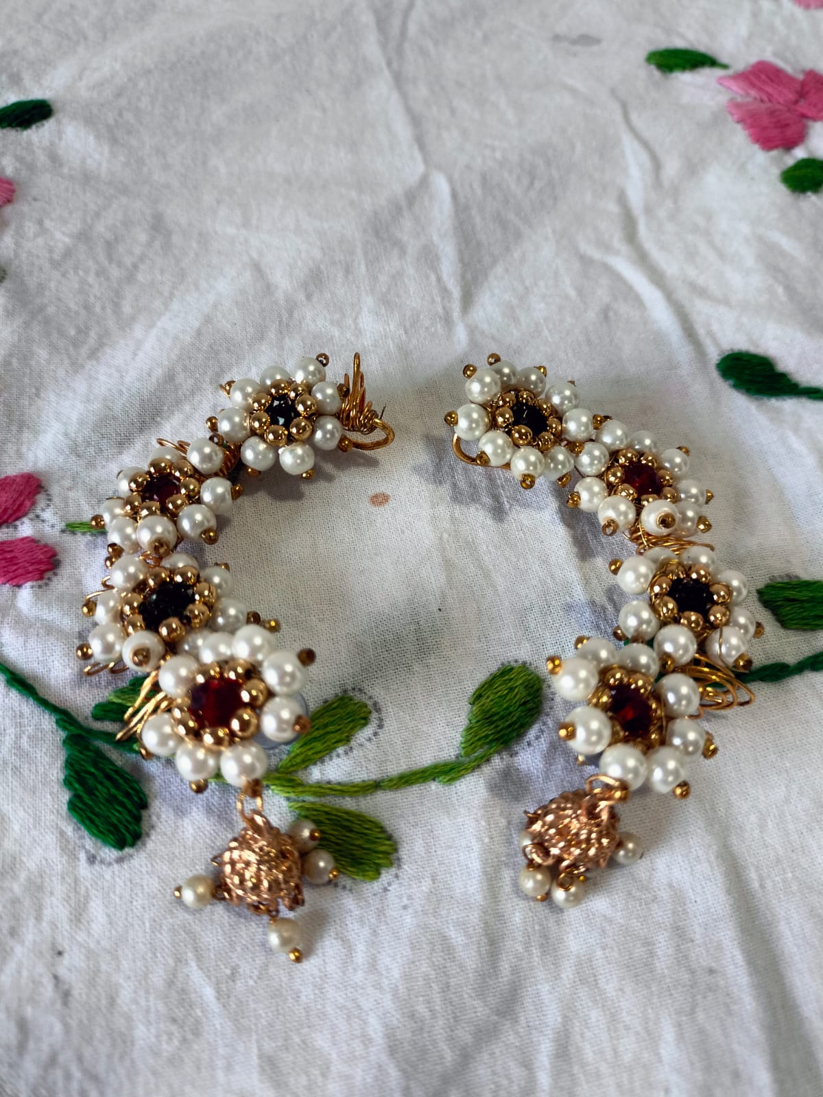 Vintage Gold Nakshi Latkan Eearring