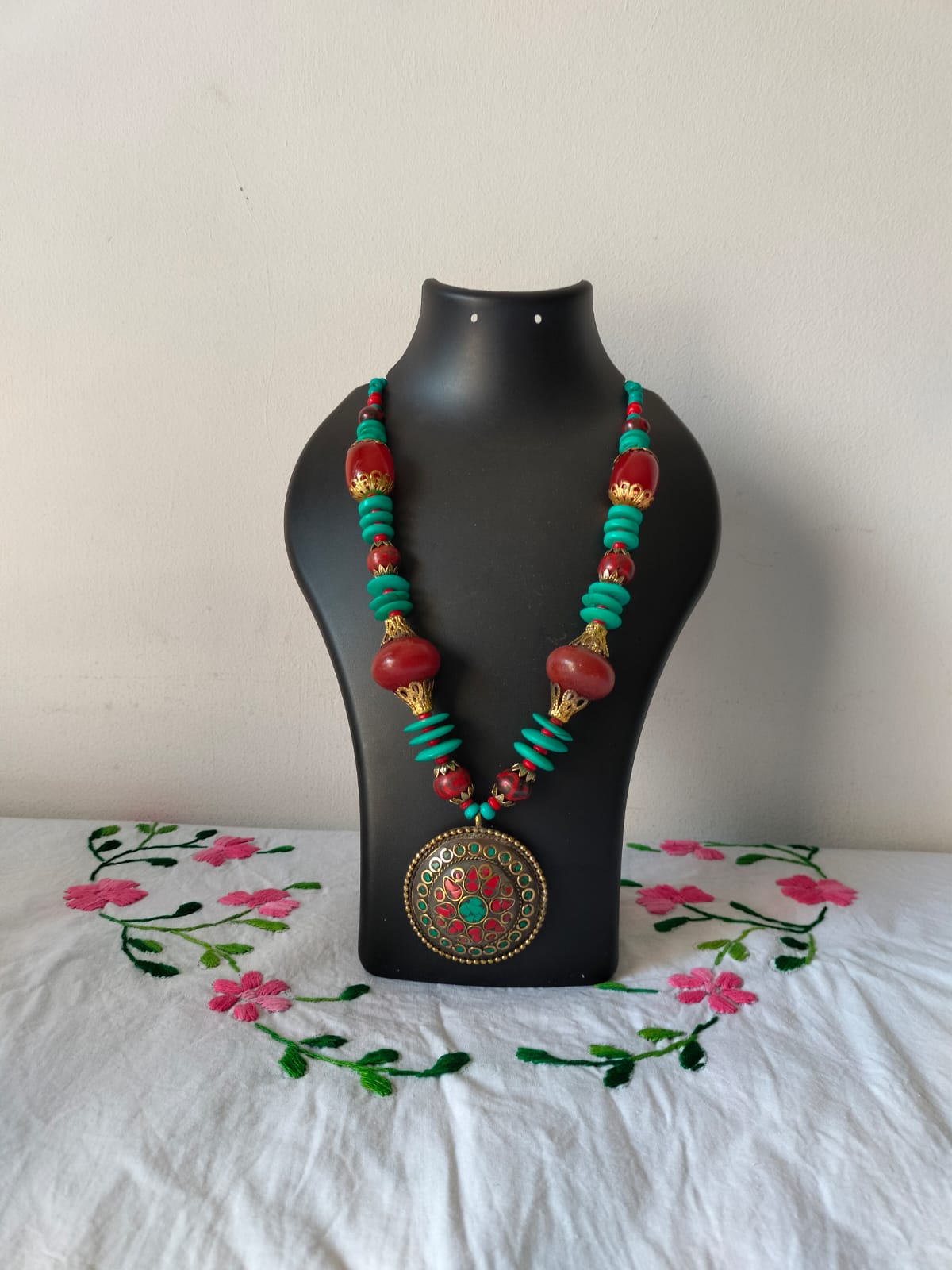 Antique Statement Pendant Necklace