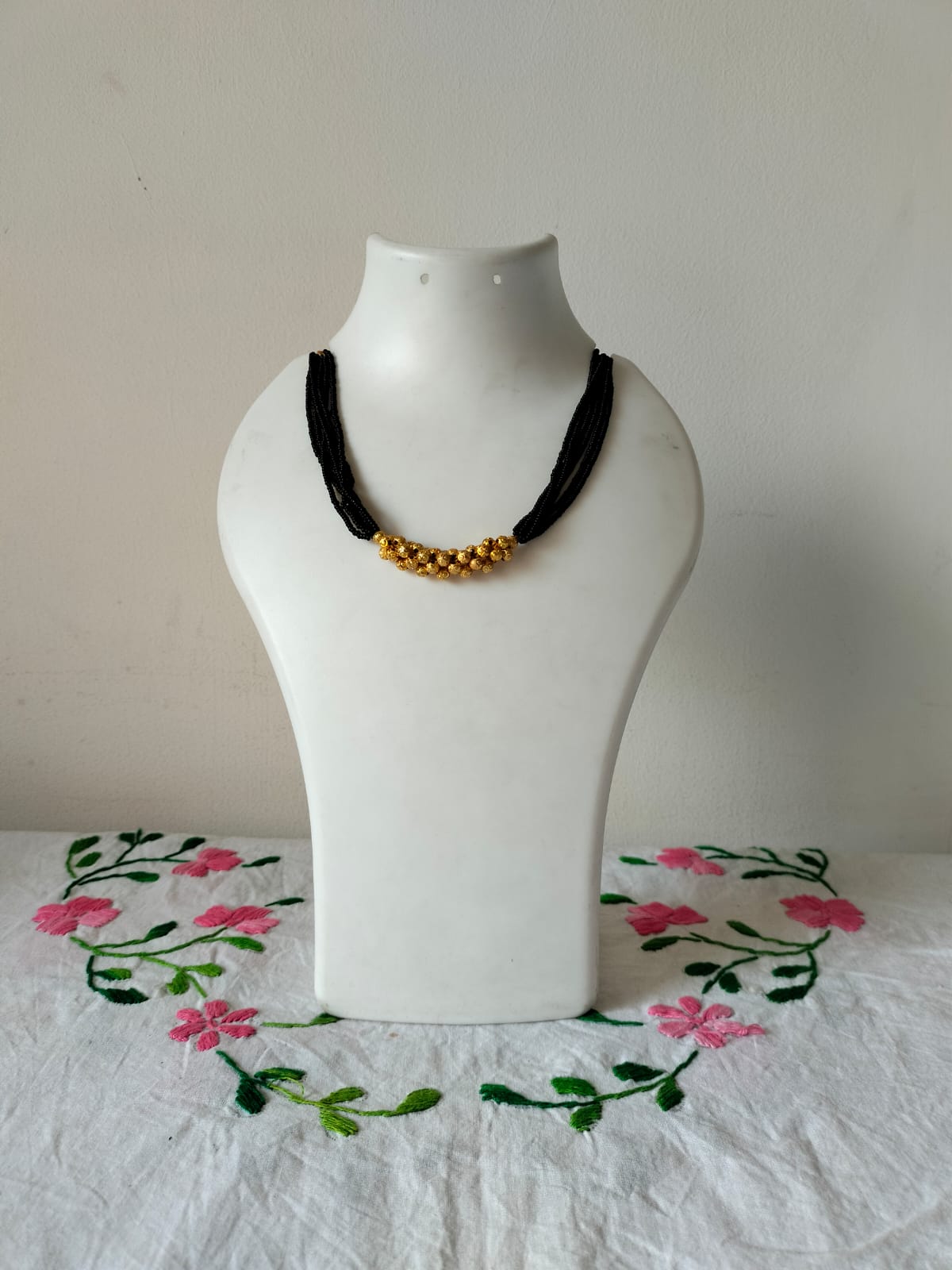 Royal Gold-Black Strand Mangalsutra