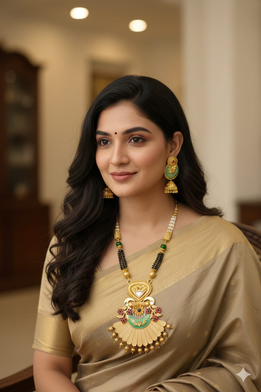 Traditional Temple Mangalsutra Set