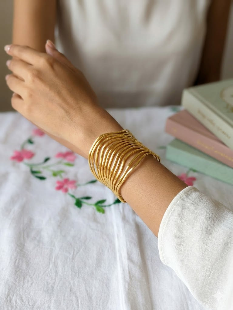 The Aurelian Ripple Cuff