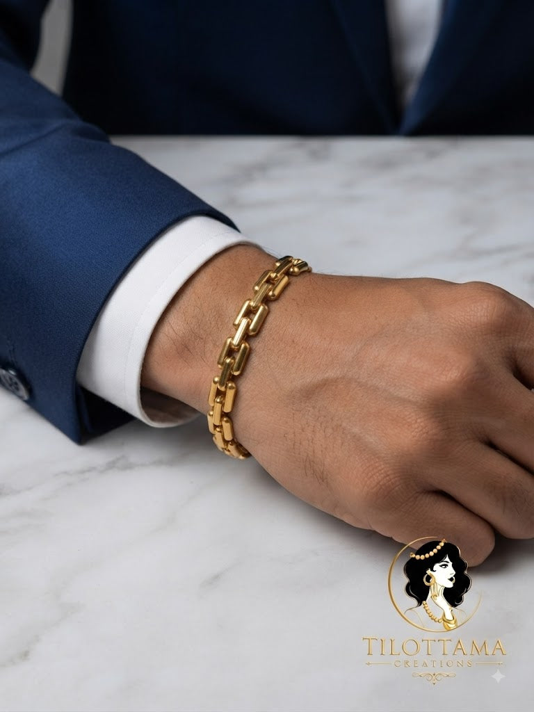The Gilded Link Bracelet