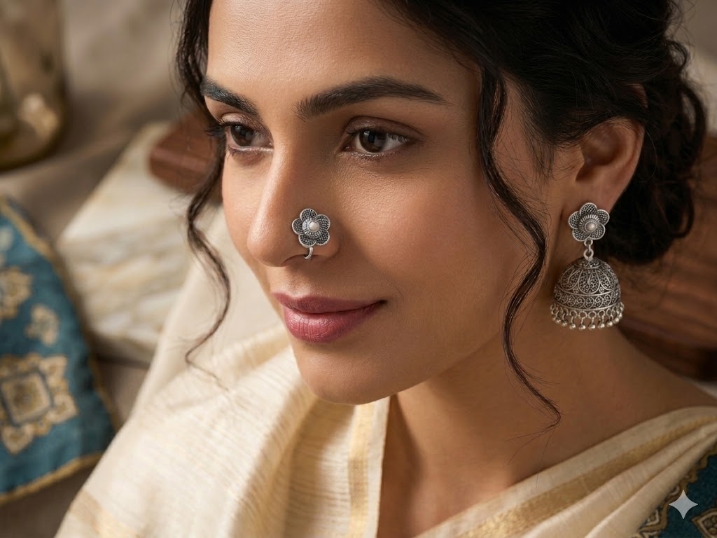 The Tarika Pearl Nose Pin
