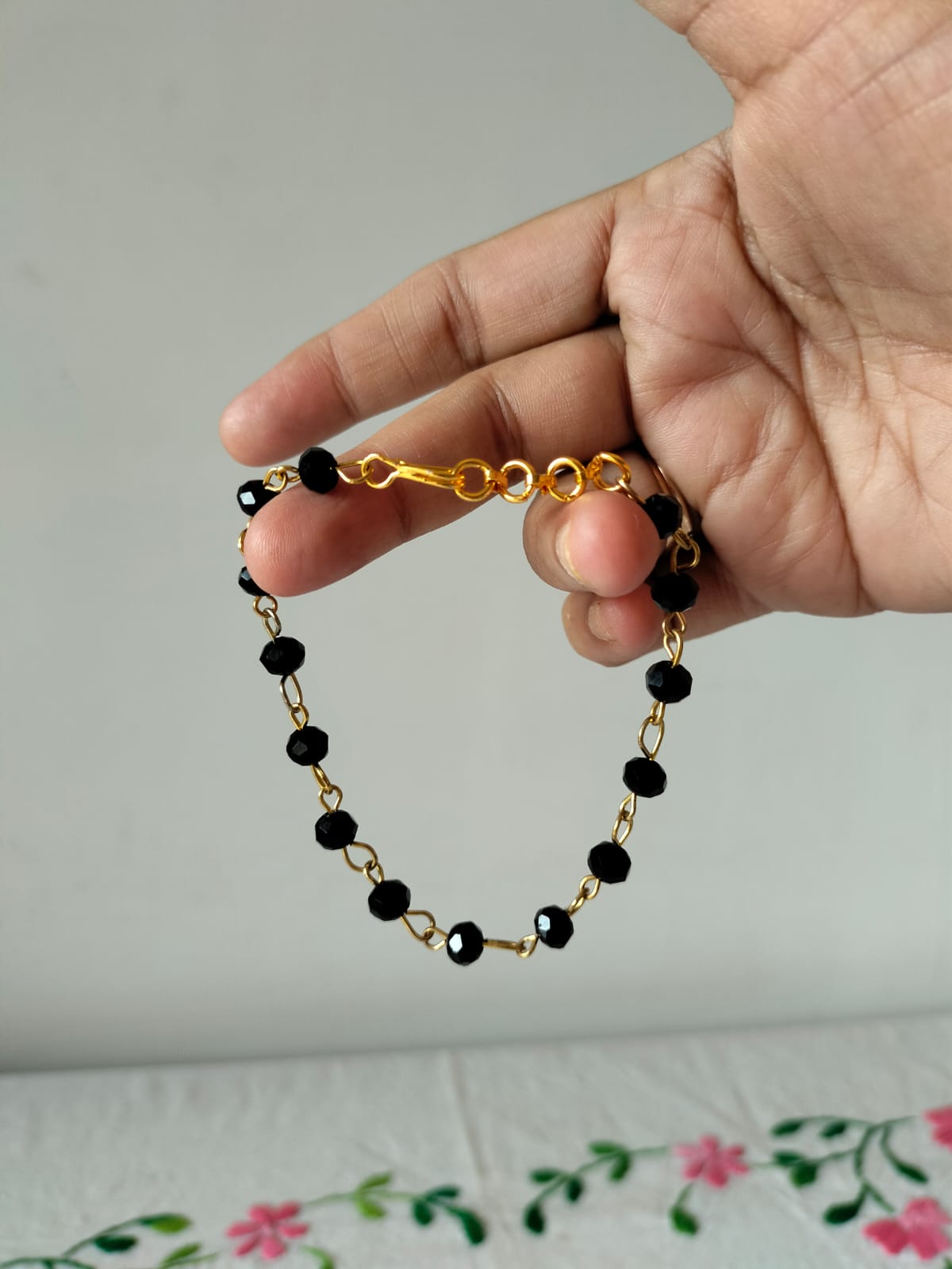 The Onyx & Gold Link Bracelet