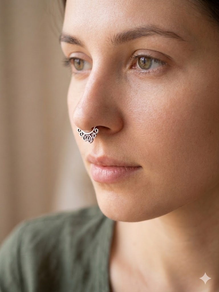 The Luna Filigree Septum Cuff