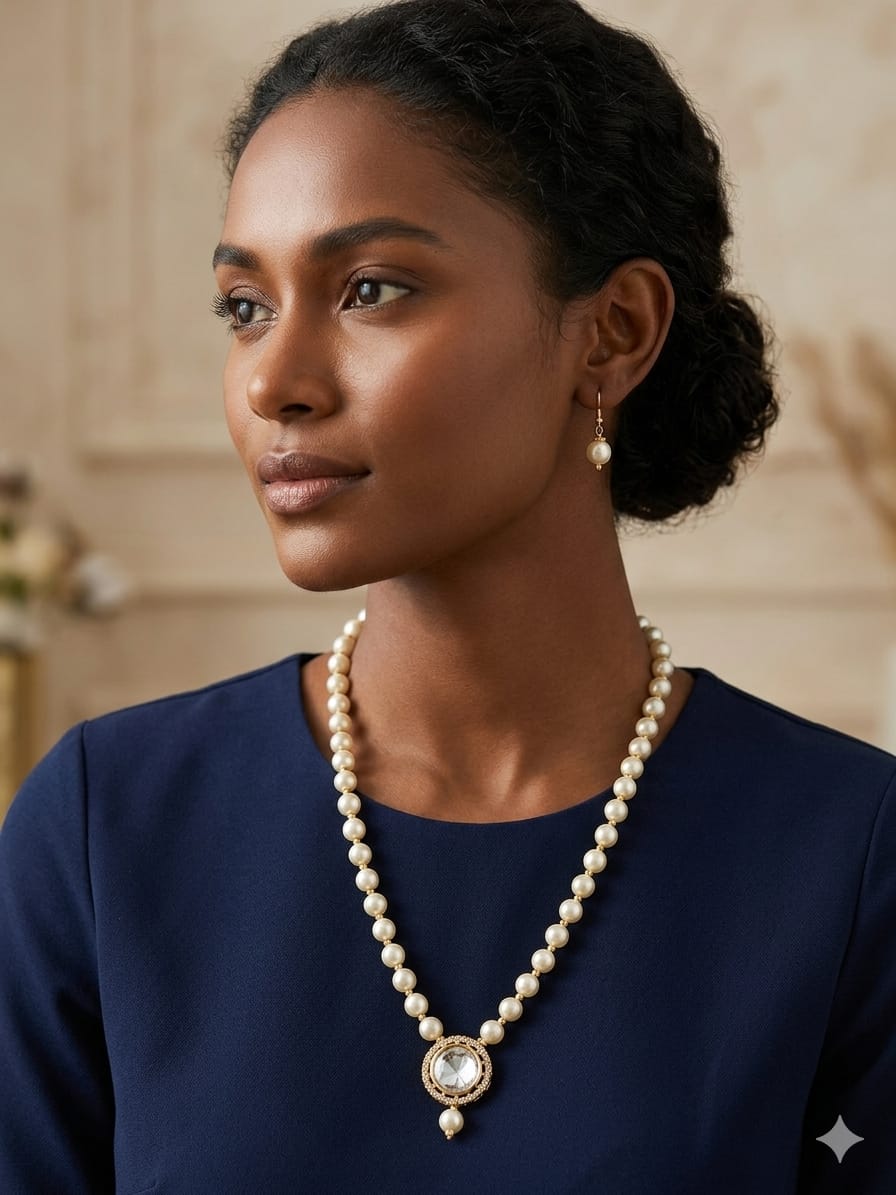The Pearl Blossom Solitaire Set