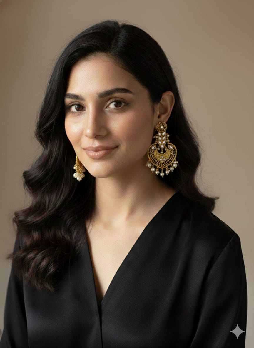 The Mughal Crescent Jhumkas