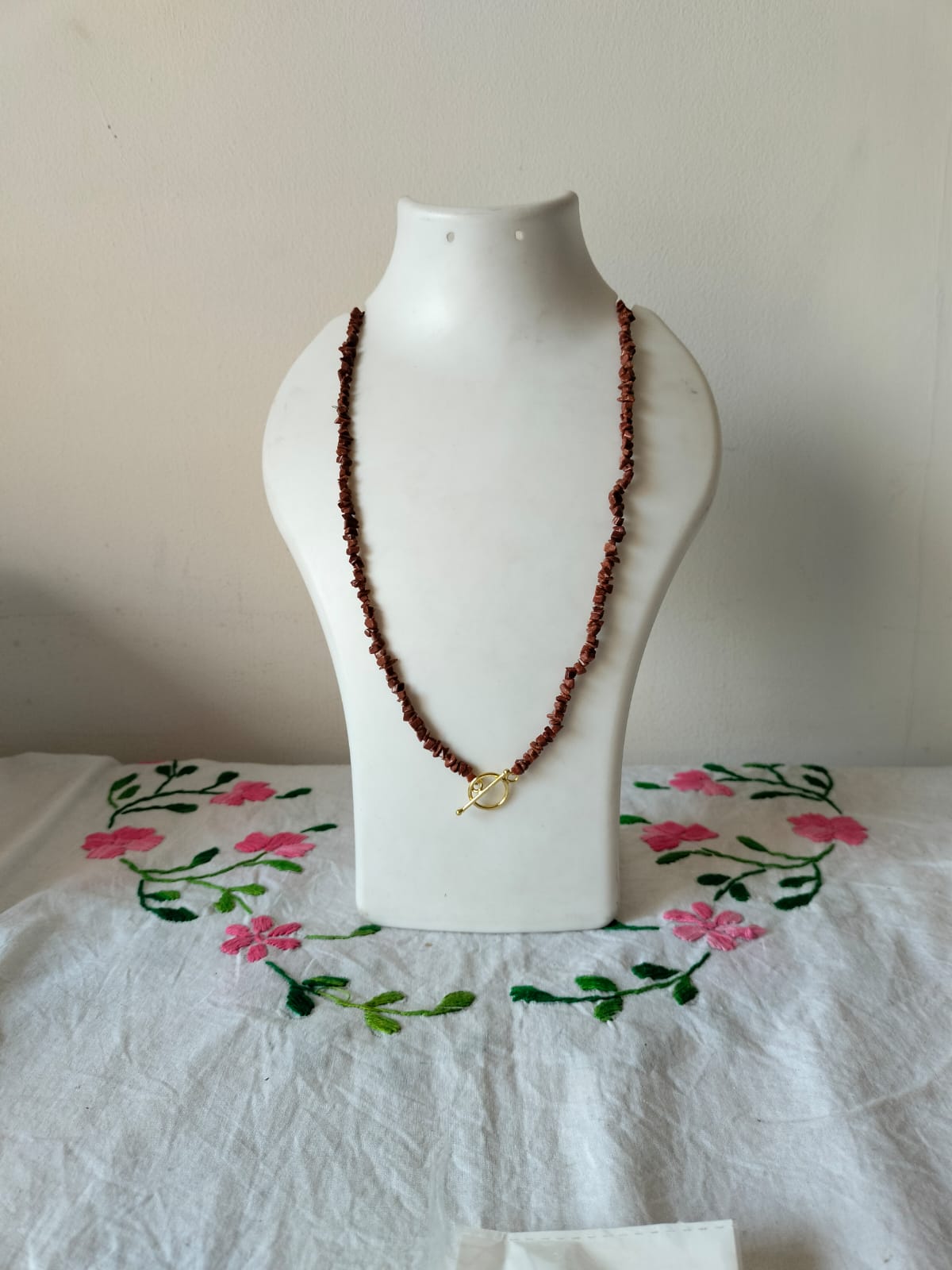 The Sienna Earthstone Toggle Necklace