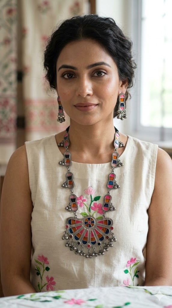 Tribal Radiance Meenakari Set