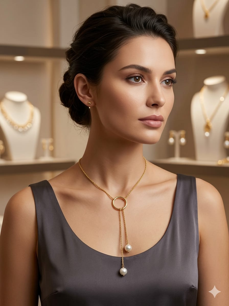 The Pearl Drop Lariat