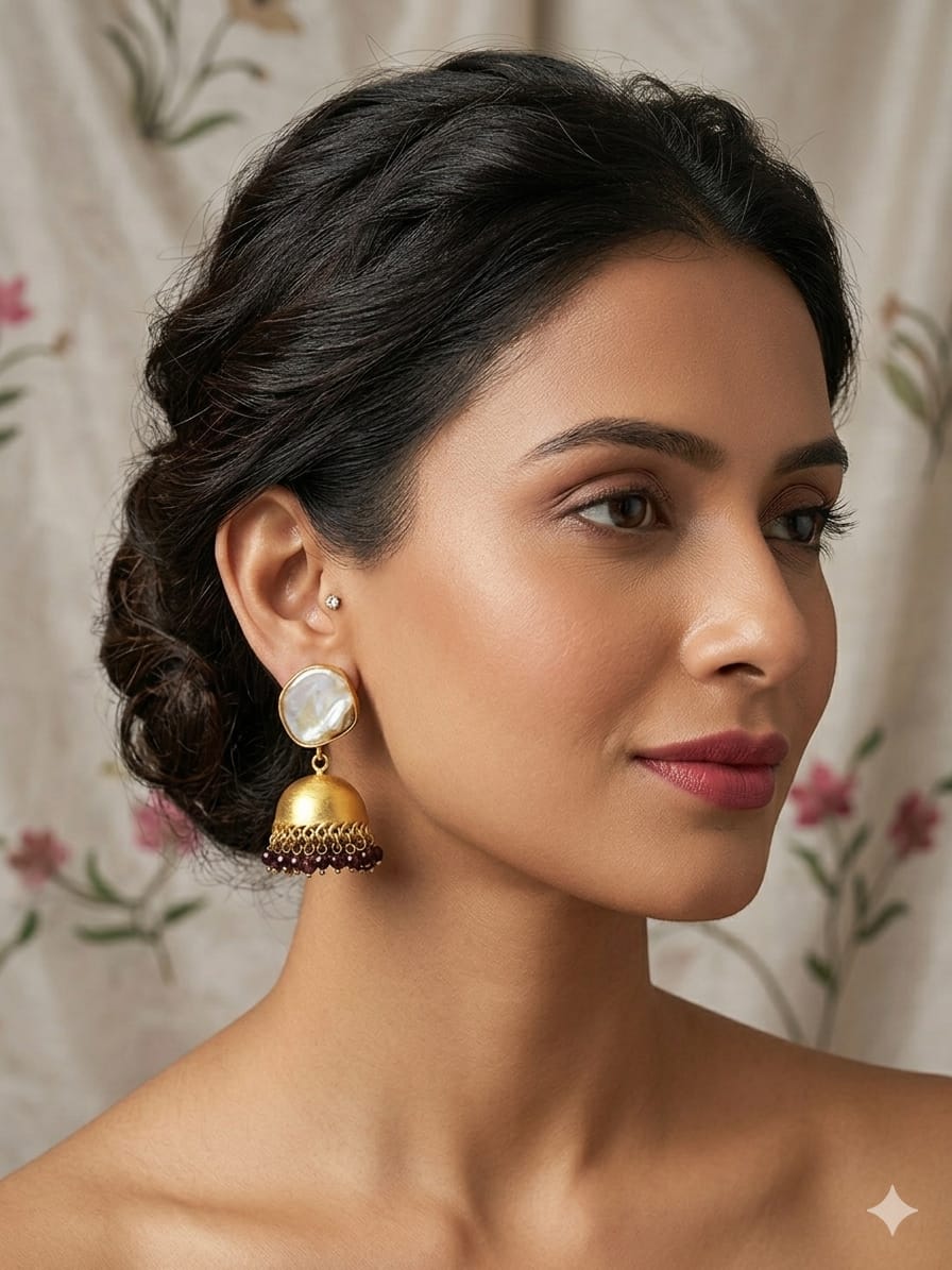 The Moonlit Jhumka Drops