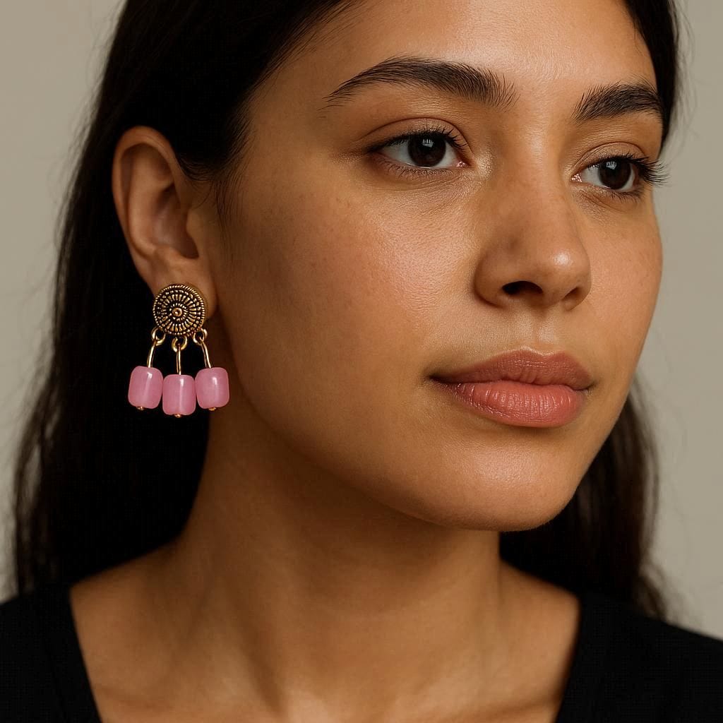 Gilded Petal Bloom Dangles