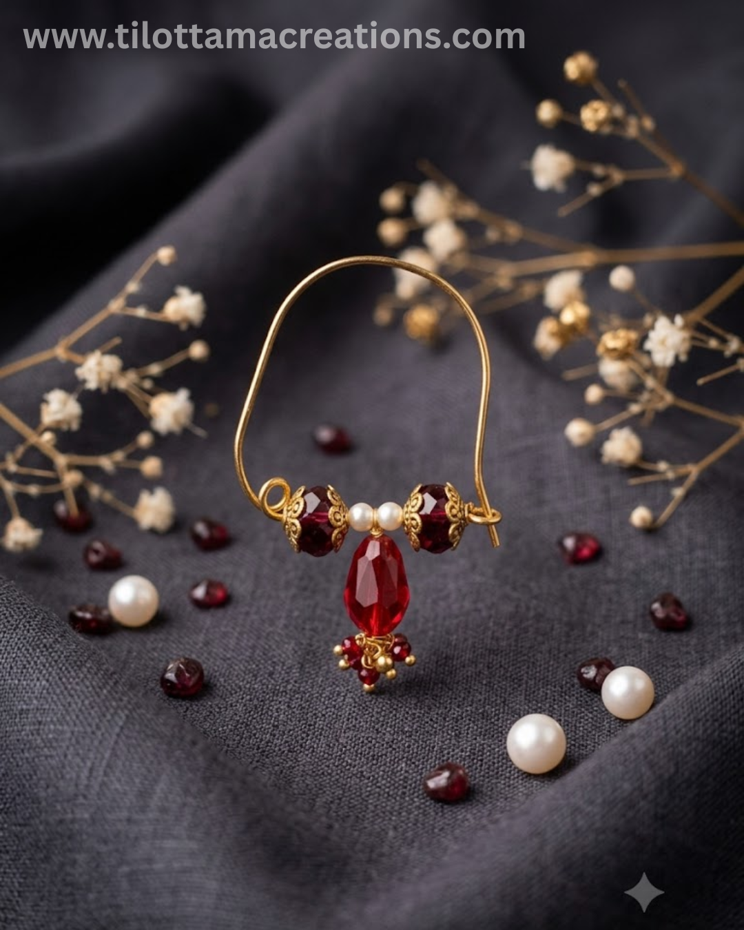 Ganpati Bappa Ruby Pearl Baali