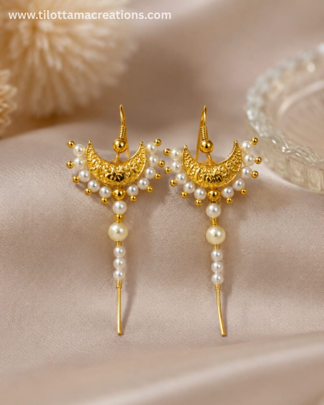 Name: Celestial Pearl Cascade Earcuff