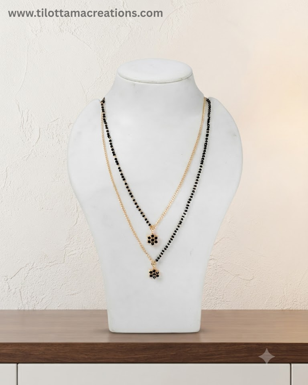 Dual-Strand Floral Mangalsutra