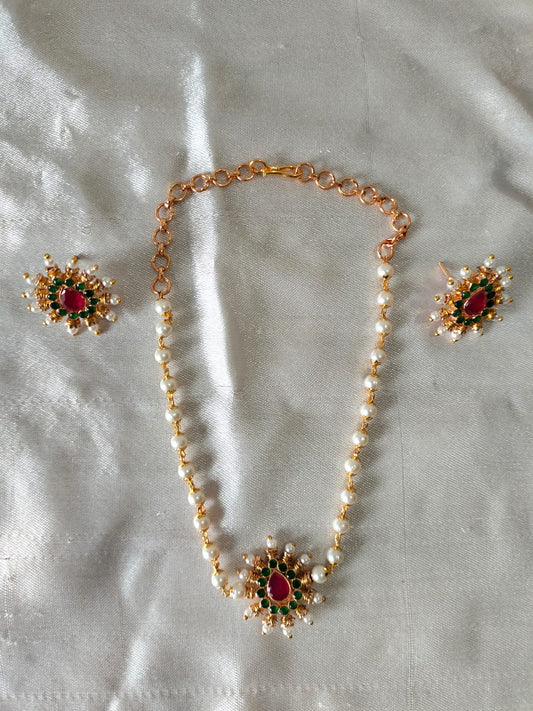 Ornate Floral Medallion Mala