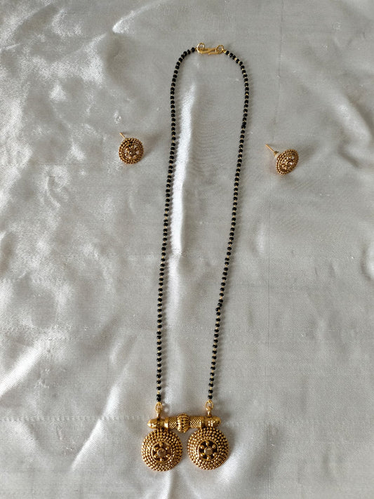Antique Floral Halo Mangalsutra