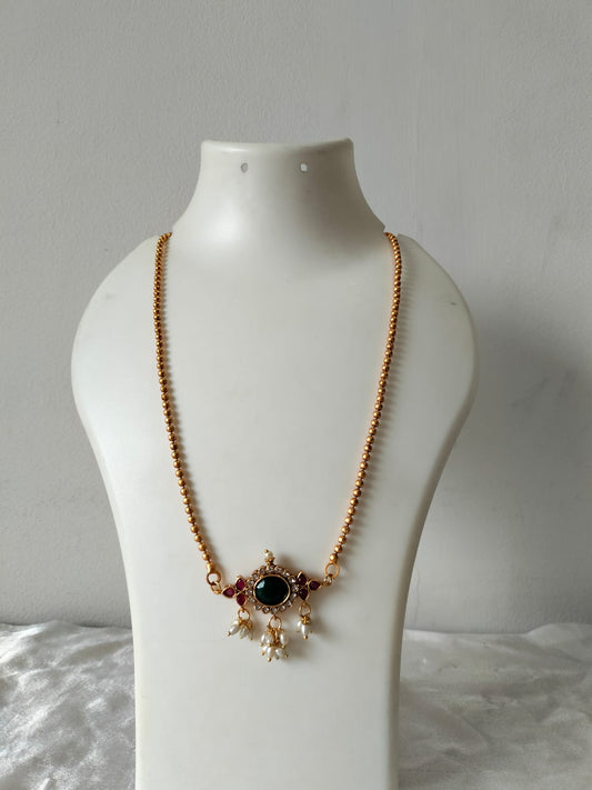 Radiant Crystal Teardrop Pendant Necklace