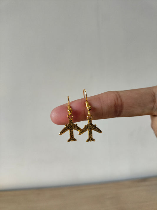 Aeroplane Shape Earrings