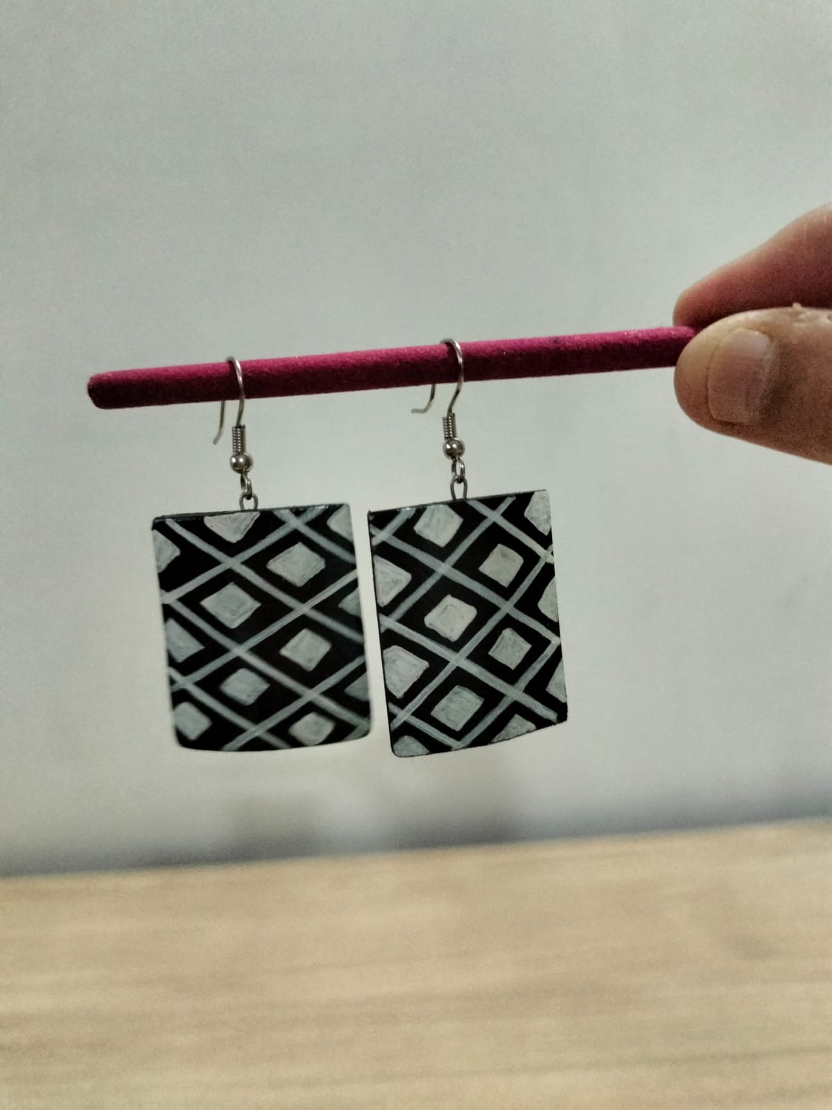 The "Midnight Prism" Embroidered Studs