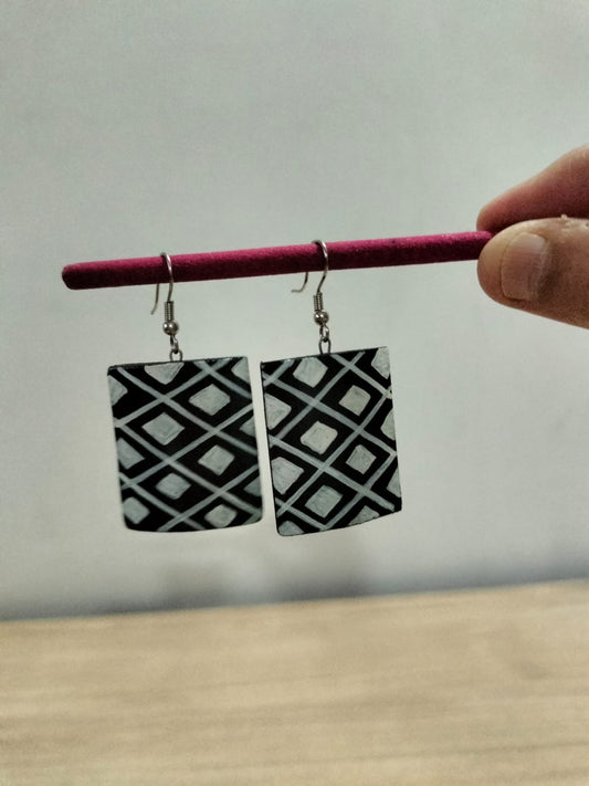 The "Midnight Prism" Embroidered Studs