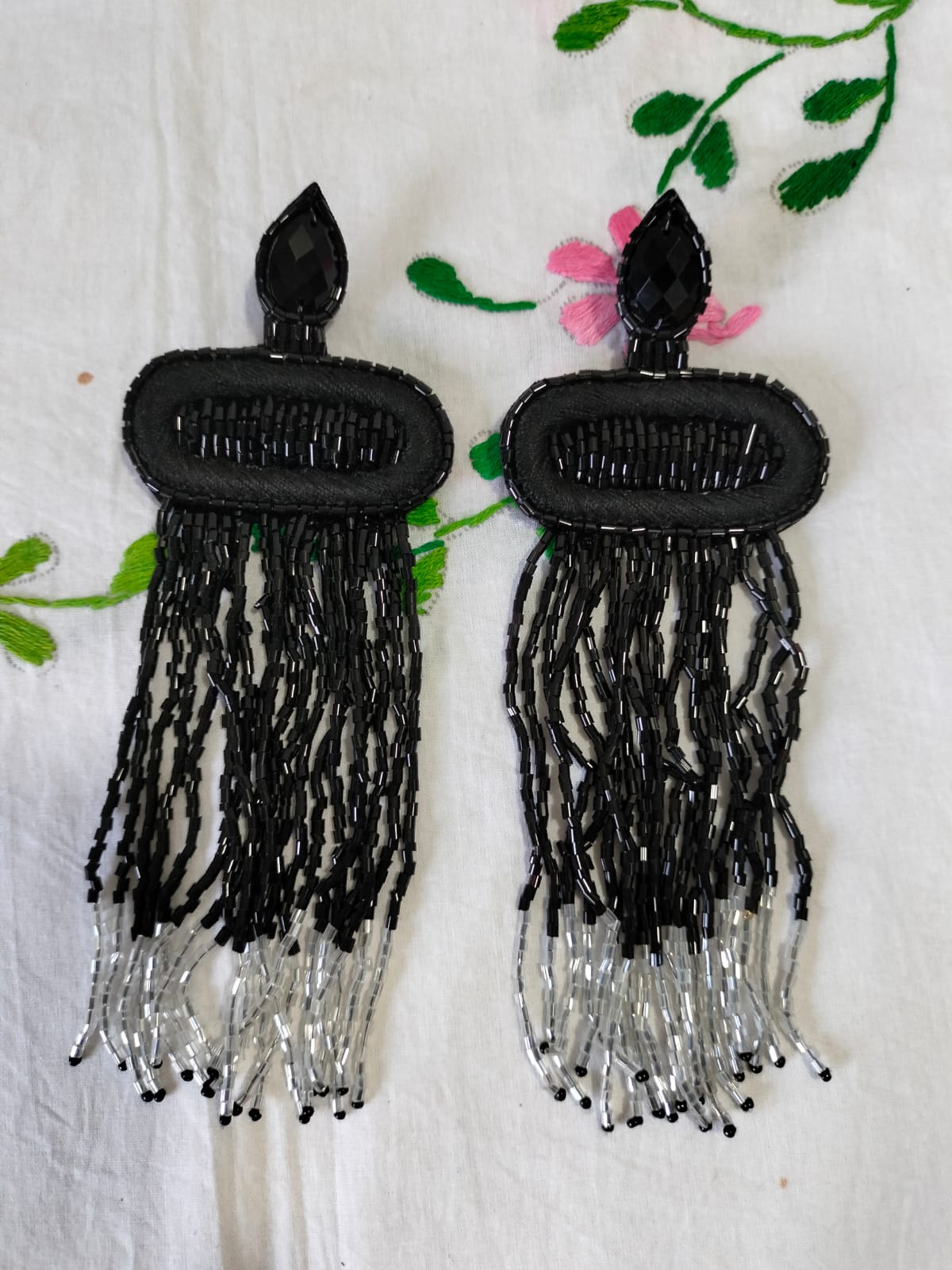 The Noir Ombré Fringe Drops