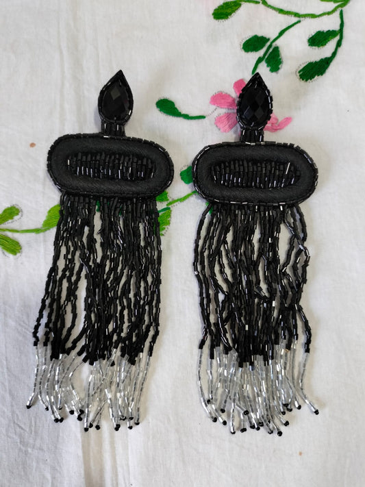 The Noir Ombré Fringe Drops