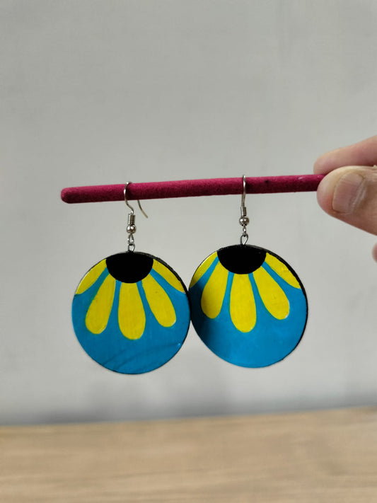 The "Sunflower Sky" Hand-Painted Discs