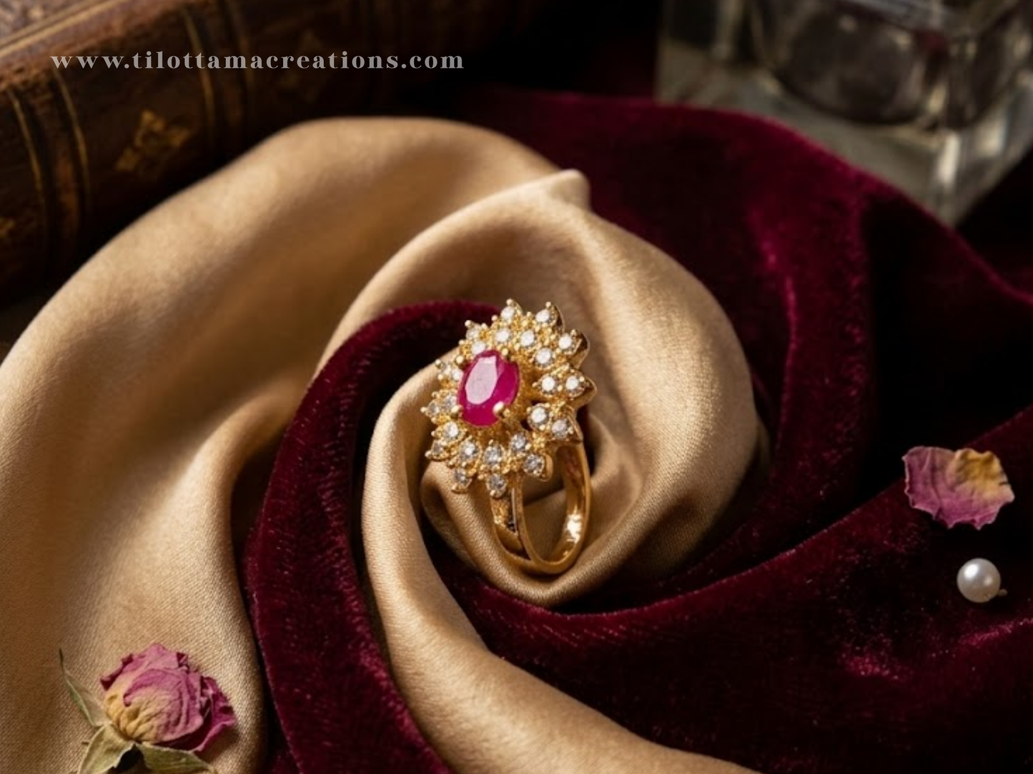 The Emerald Royal Floral Nose Cuff