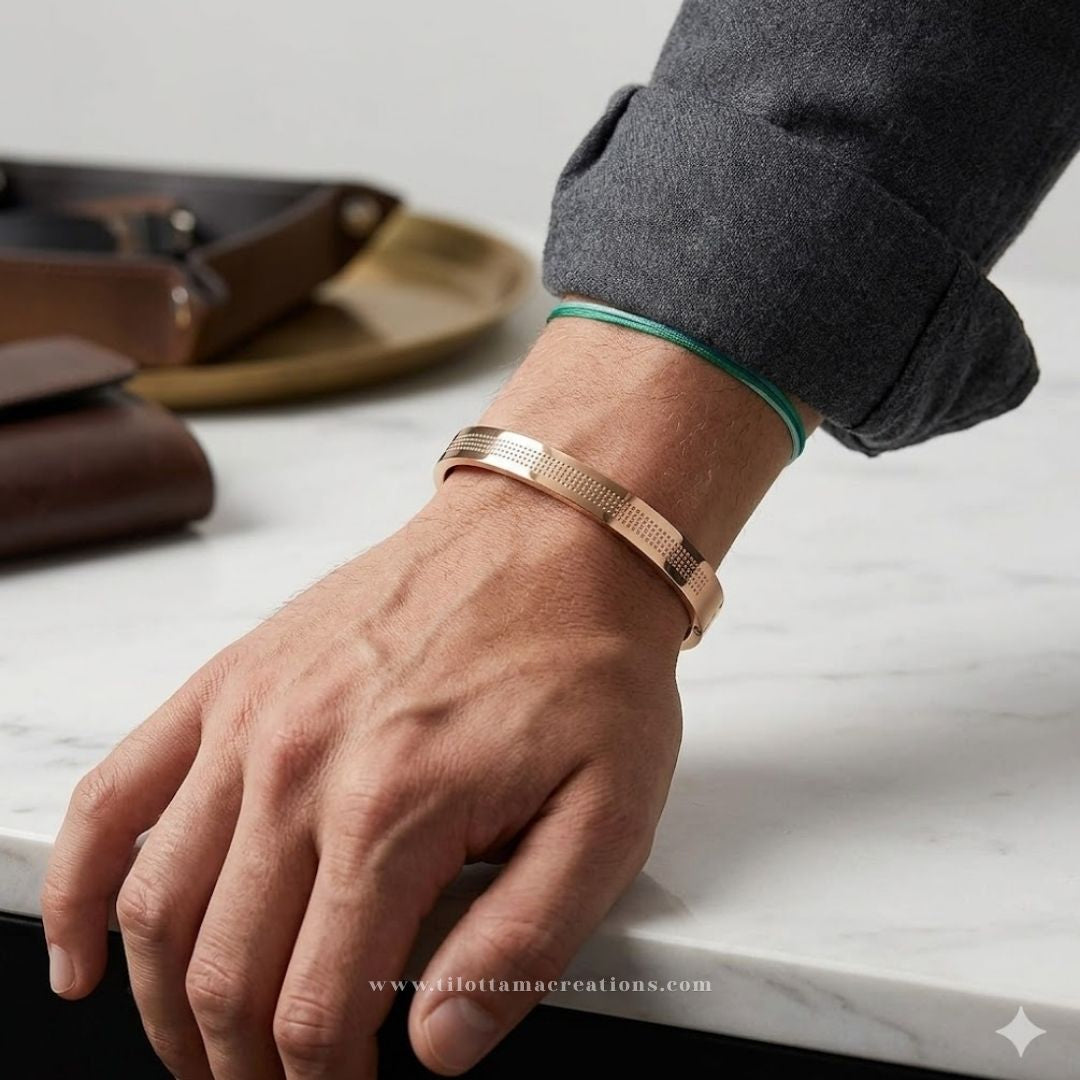 The Matrix Gold Bangle