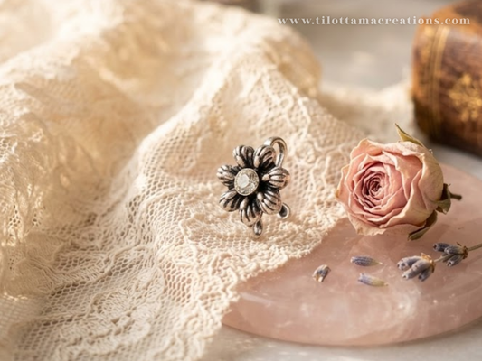 The "Blossom Glint" Nose Pin