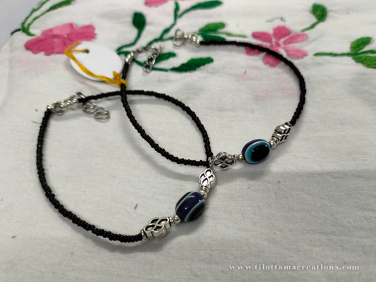 The Midnight Nazar Anklet Pair