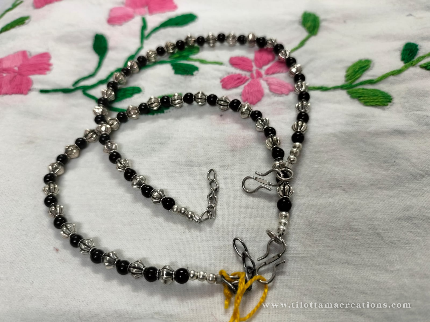 The Taranga Onyx Anklet Pair
