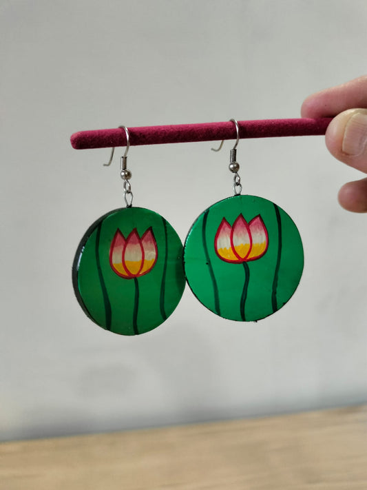 The "Emerald Meadow" Embroidered Studs