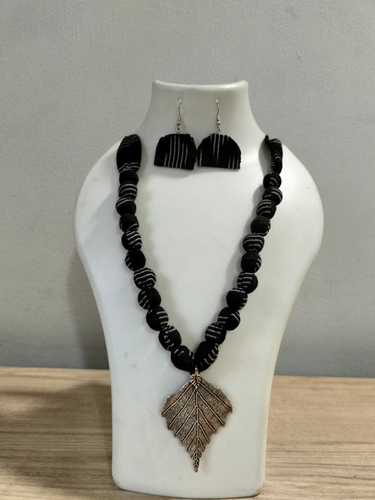 Ikkat Fabric Necklace