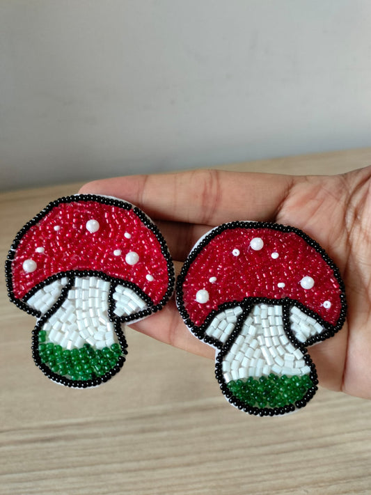 The Enchanted Amanita Statement Studs