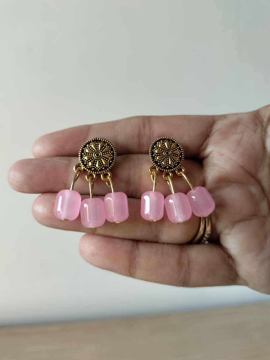 Gilded Petal Bloom Dangles