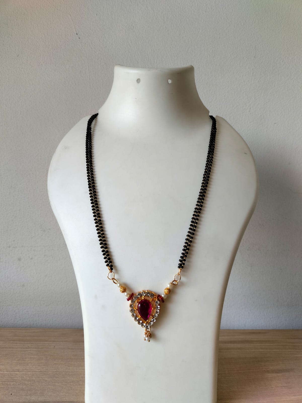 Pink Pendent Mangalsutra