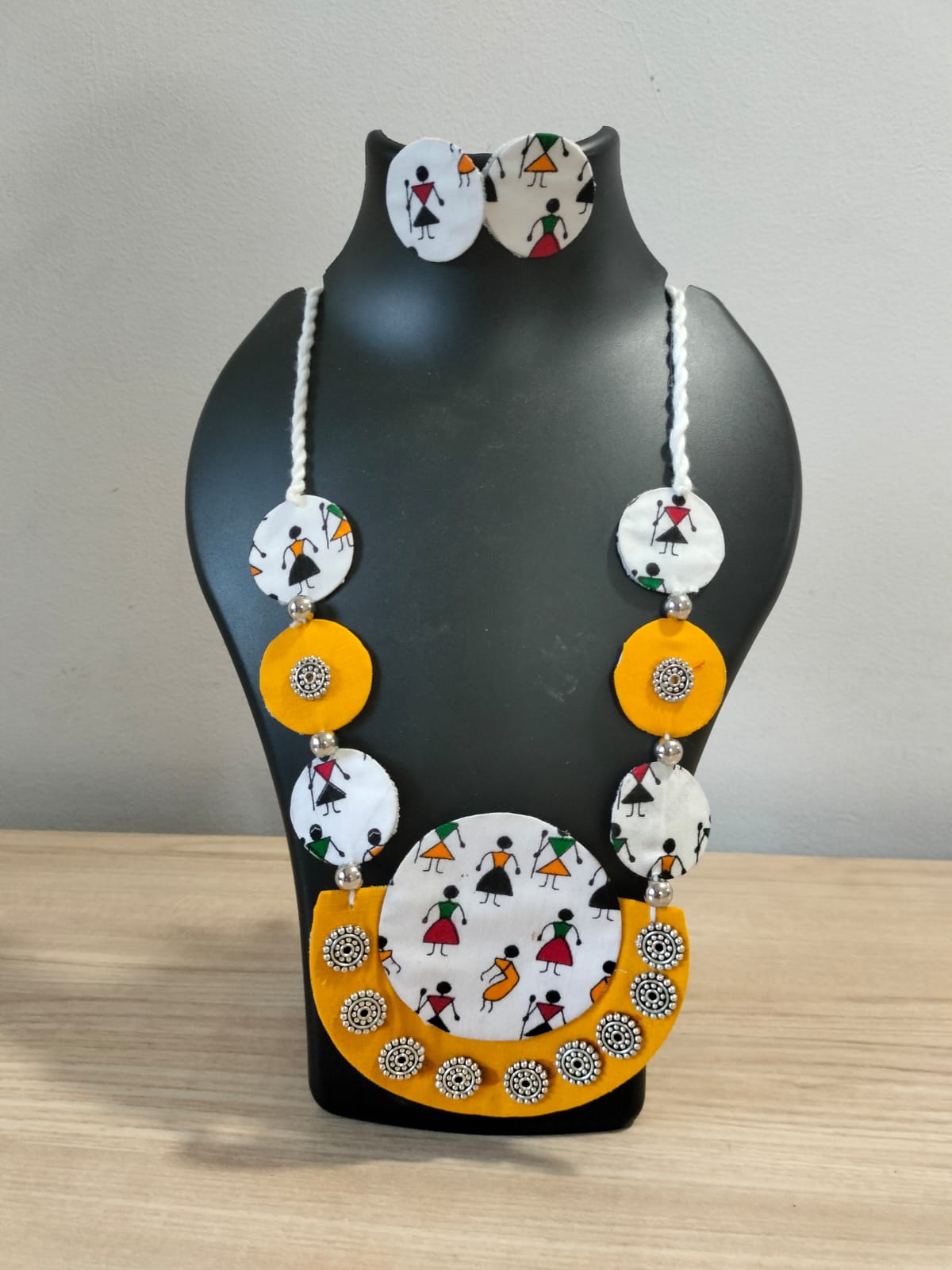 Warli Rhythm Statement Necklace