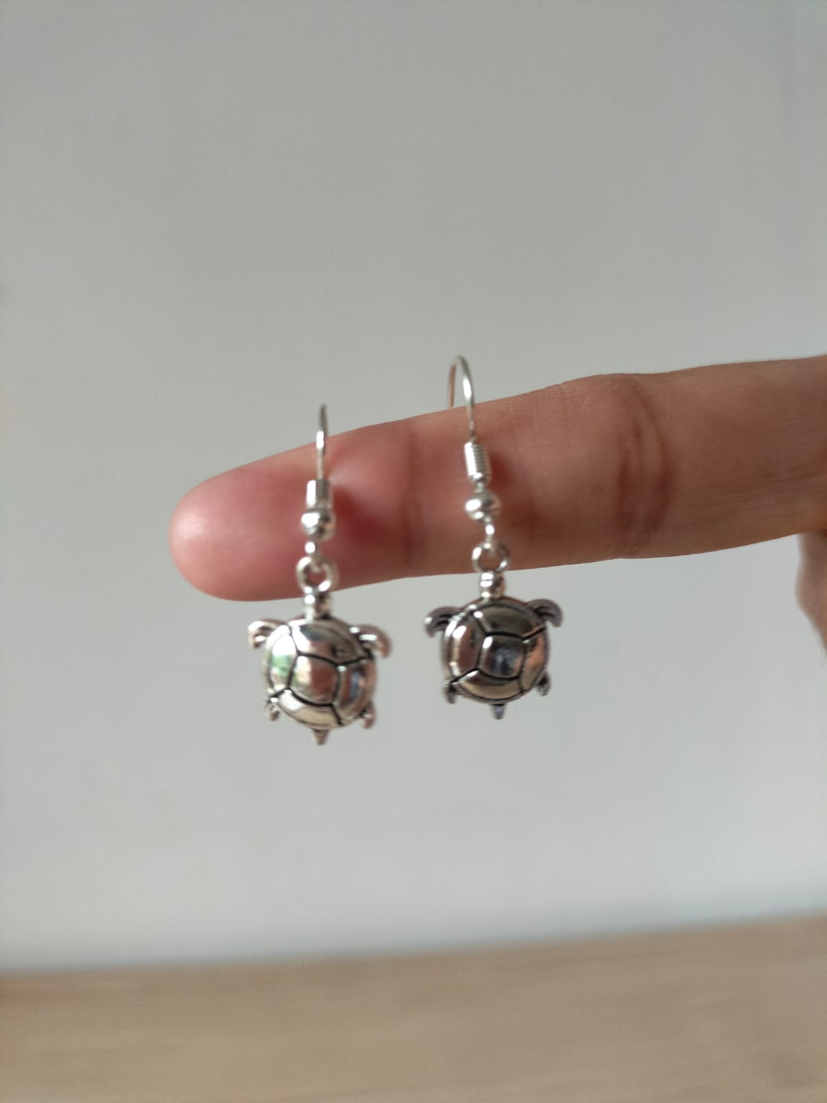 Silver Shoreline Turtle Dangles
