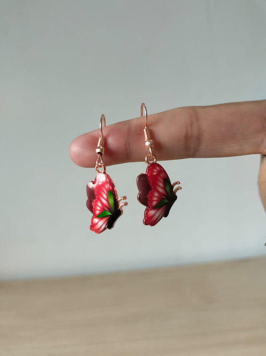 Crimson Monarch Enamel Drops