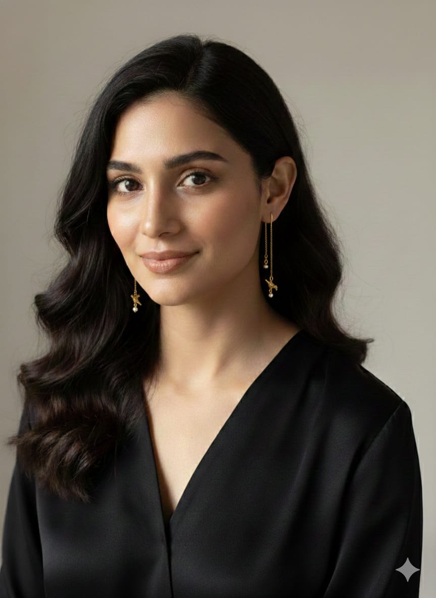 Delicate Gold-Plated Bird Charm Threader Earrings with Pearl Accents