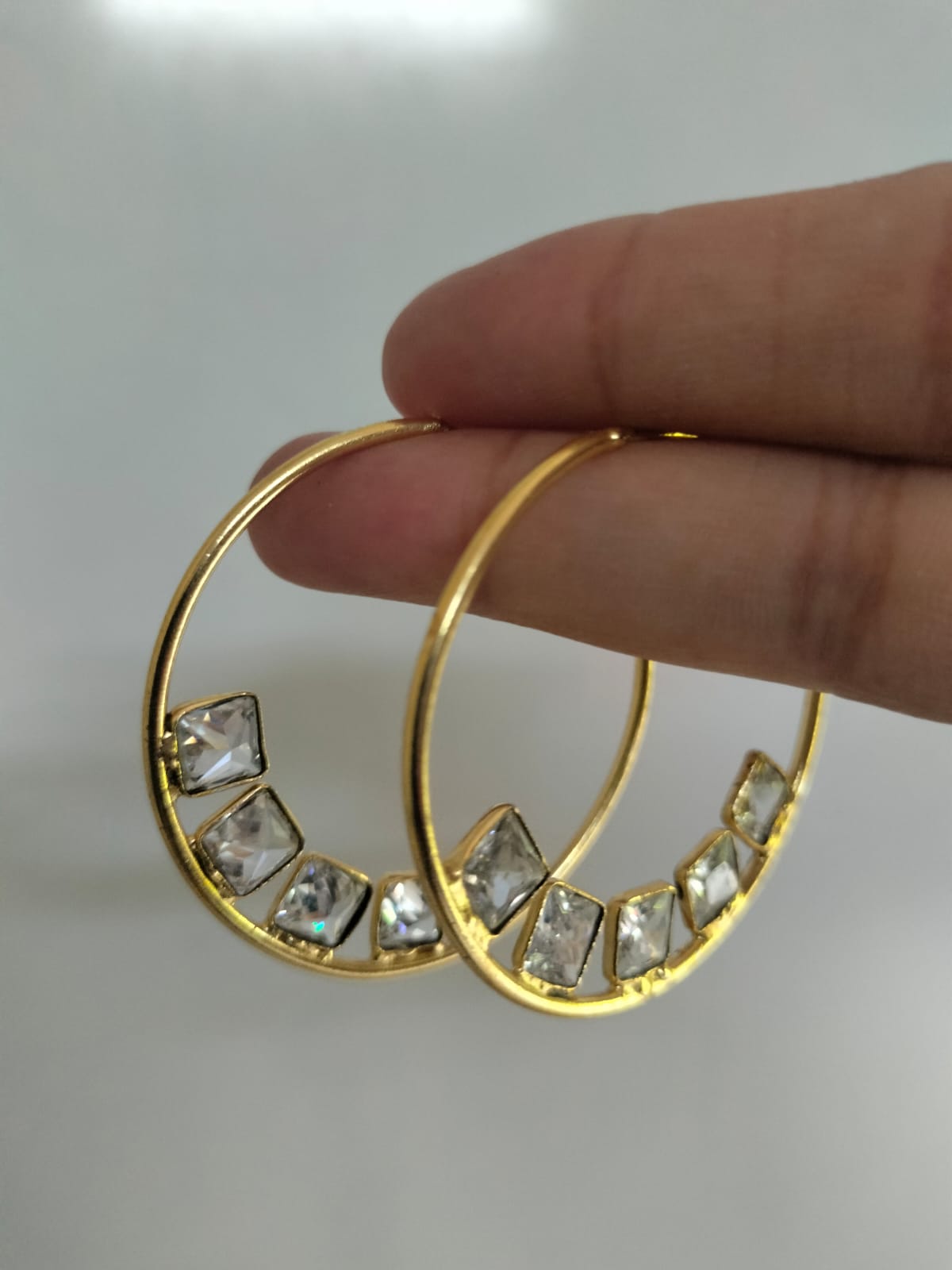 Celestial Glimmer Hoop Earrings