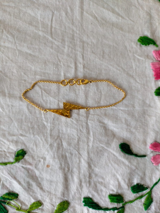 The Electric Gold Bolt Bracelet