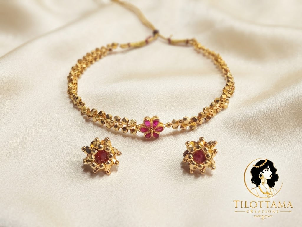 The Mohini Floral Gold Set